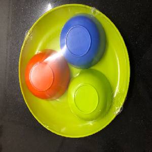 Plastic Plate With Bowl